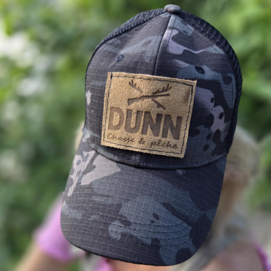 Casquette fille - Noir camo sans trou