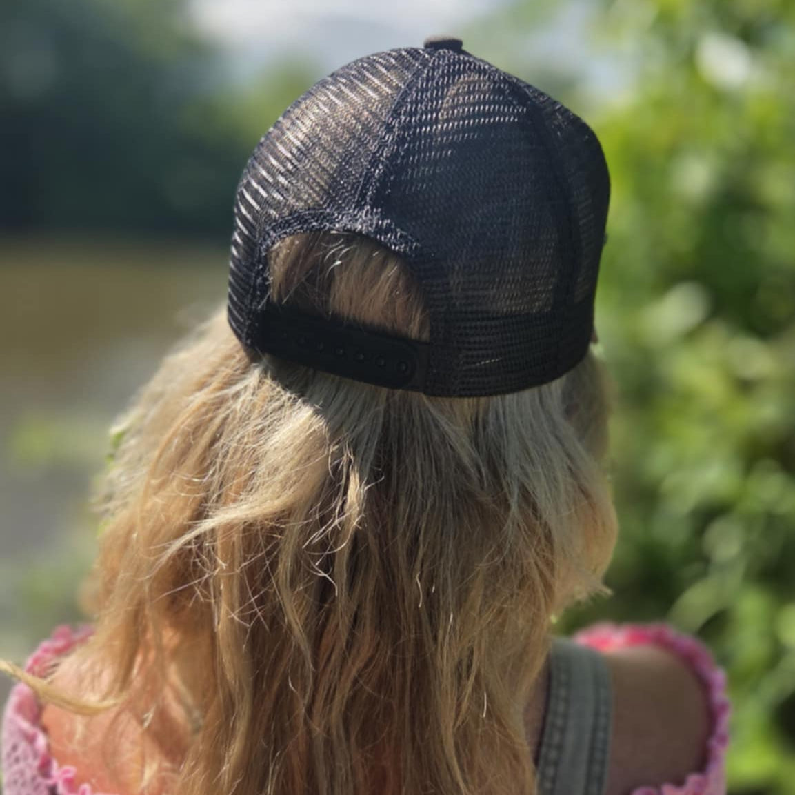 Casquette fille - Noir camo sans trou